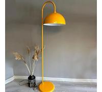 bamyum Gorkiede Floor Lamp Metal, Modern Floor Lamp for Bedroom, Living Room, Children's Room with E27 Socket, 40 cm Wide, Adjustable Lampshade Yellow