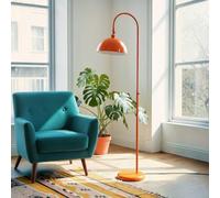 bamyum Gorkiede Floor Lamp Metal, Modern for Bedroom, Living Room, Children's Room with E27 Socket, 30 cm Wide, Adjustable Lampshade, Orange