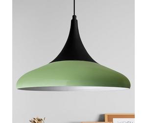 bamyum Paladin Pendant Light Vintage Metal 35 cm, Lamp Shades Ceiling, Kitchen Lights Ceiling E27, Industrial Lamp Shades Ceiling, Metal Pendant Light for Living Room and Dining Table, Mint Green