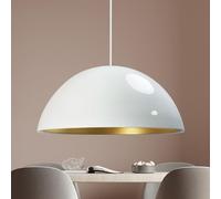 bamyum Pendant Light Dining Table Ø40 cm White Decorative Living Room Lamp E27 Pendant Light Metal Kitchen Lamp Hanging Lamp Bedroom Dining Table Living Room Dining Room Lamps