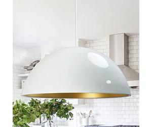 bamyum Pendant Light Dining Table Ø50 cm White Decorative Living Room Lamp E27 Pendant Light Metal Kitchen Lamp Hanging Lamp Bedroom Dining Table Living Room Dining Room Lamps