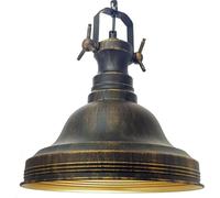 bamyum Ulmete Industrial Ceiling Light for Living Room 30 cm, Colour of Copper-Black Vintage Hanging Light for Kitchen, Pendant Lighting Retro E27, Ceiling Pendant Light Vintage Lampshades for Kitchen