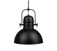 bamyum Vintage Industrial Ceiling Light Ø 40cm Pendant Lighting E27 Metal Ceiling Pendant Lights Chandelier Hanging Lamp Retro Lampshades for Kitchen Island Vintage Pendant Lamp, Black