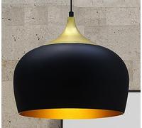 Bamyum Vintage Kreis Metal Pendant Lamp - Black, Ø30 Cm, E27, Dining Table & Kitchen, Led, Gold, Scandinavian Style