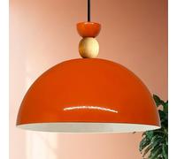 Bamyum Yimpi Pendant Light, Ø30 cm Orange Decorative Living Room Lamp, E27 Metal Kitchen Hanging Light for Bedroom, Dining Table, Living Room