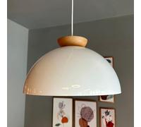 bamyum Yimpi Pendant Light Dining Table, Ø30 cm White Decorative Living Room Lamp, E27 Pendant Light Metal, Kitchen Lamp, Hanging Lamp, Bedroom, Dining Table, Living Room, Dining Room Lamps