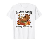 Ban Books Queer Joy Critical Thinking Satire Design T-Shirt