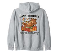 Ban Books Queer Joy Critical Thinking Satire Design Zip Hoodie