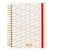 ban.do 12-Month Large 2027 Planner, Bonjour Pattern Ivory