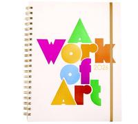 ban.do 12-Month Large Daily and Weekly Planner Dated January 2026 - December 2026, Soft Cover Self Care Journal, Agenda with Monthly Calendar, Stickers, Art & Bonus Pages (A Work of Art)