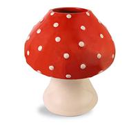 ban.do Decorative Ceramic Vase, Trendy Flower Vase, Unique Home/Kitchen/Office Accent Decor, Mushroom