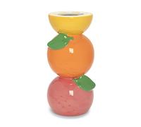 ban.do Decorative Ceramic Vase, Unique Home/Kitchen/Office Accent Decor, Stacked Citrus
