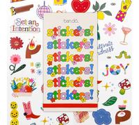 ban.do Sticker Book with Over 700 Assorted Stickers, 35 Sticker Sheets with Fun Stickers, Colorful Sticker Pack with Aesthetic Stickers for Scrapbooking Planners or Journals, Issue 9