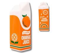 ban.do Vintage Inspired Orange Juice Vase, The Original Rise and Shine Decorative Ceramic Vase, OJ Carton, Retro/Unique/Eclectic/Novelty Accent for Home/Kitchen/Office, Orange Juice