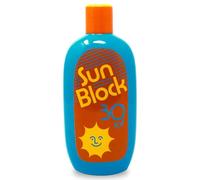 ban.do Vintage Inspired Sunblock Bottle Vase, Decorative Ceramic Vase, Large Flower Vase, Unique Sunblock Decor for Home/Kitchen/Office