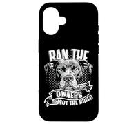 Ban The Owners Not The Breed Pitbull Case for iPhone 16