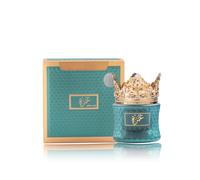Banafa Bakhoor Oud Moatter Taj Al Ghamra, Arabian Incense, 35g, Turquoise Crown Design