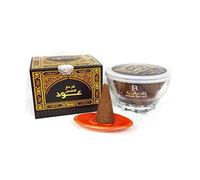 Banafa of Oud Oriental Arabic Incense Cones with Holder Pack of 12 Incense Cones Bakhoor Incense Fragrance