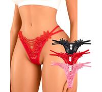 Banamic Thong for Women Underwear Low Rise Panties Sexy G-String Thongs