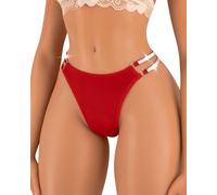 Banamic Women's Glitter Underwear Soft Strappy Thongs Sexy Underwear Panties