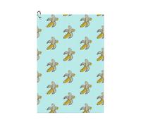 (Banana_13528) Golf Towel Funny Printed Cristmas Gift for Men Women Husband Dad Mom Birthday Golfers Fan