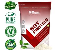 Pure Source Nutrition Soy Protein Isolate Powder (90% Protein) 250g Banana Flavour SOYA Protein Vegan Powder for Superfood Supergreens Dairy Free Plant Based Protein (250g, Banana)