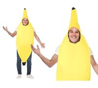 Banana Adults Comedy Costume Stag Night Unisex Fancy Dress One Size