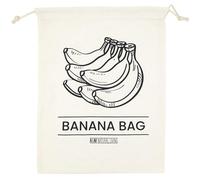 Banana Bag for Storing Bananas, 30cm x 40cm Reusable Storage Bag Made from 100% Natural Cotton with Drawstring Closure