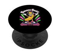 Banana Beatz Dj Music Party Vibes Fun PopSockets Adhesive PopGrip