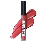 Banana Beauty Semi Matte Liquid Lipstick with 10 Hours Hold (Heat Me! / Reddish Nude) - Matte Lipstick for Full Lips - Protection Against Drying Out & Intense Volume