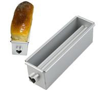 Banana Bread Tins - Non-Stick Baking Tray Set, Stainless Steel Design, Includes Protective Lid | Kitchen Ideal For Use With The Baking Machine, Prepar