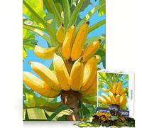 Banana Bunch on Tree, Digital Art Jigsaw Puzzles 1000 Piece for Adults Brain Memory Soothing Downtime Tight Lock Best Gift (38x52cm)