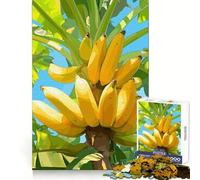 Banana Bunch on Tree, Digital Art Puzzle for Adults 1000 Pieces Memory Enhance Quiet Recreation Accurate Cut Birthday Gift (50x75cm)