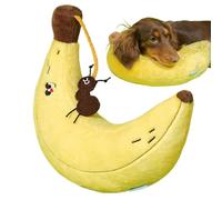 Banana Cat Toy - Cartoon Stuffed Chew Toys - Cute Pet Supplies, Funny Chewing Dolls for Biting, Relaxing, Playing, Entertainment