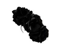 Banana Clip 2pcs Sweet Solid Color Floral Hair Clip Large Cloth Banana Ponytail Holder Headdress