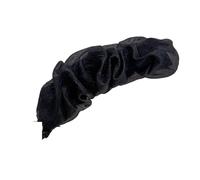 Banana Clip 2pcs Women Crinkle Chiffon Banana Clips Voluminous High Ponytail Hair Solid Color