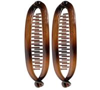 Banana Clips For Women - Non Slip Double Hair Clips | Hair Styling Accessory Ponytail Holder Strong Grip Classic Curved Design Secure Hold For Coif