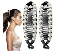 Banana Clips - Secure Styling Solution, Double Hair Clips Ponytail Holders | 2X Non Slip Barrette, Classic Hair Accessories For Thick Thin Curly Hairstyle Daily Use