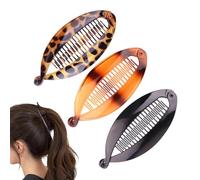 Banana Clips - Wide Tooth Hairstyle Set Classic Curved Clip Design, Vintage Durable | Easy to Wear, Lightweight Construction for Daily Commuting Costumes, Look by