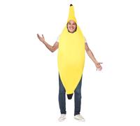 SALE Adult Banana Costume Funny Fruit Party Stag Do Night Fancy Dress Costume