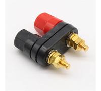 Banana Couple Terminals Red Black Connector Amplifier Terminal Binding Post Banana Speaker Jack 1Pcs