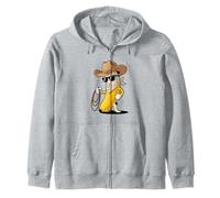 Banana Cowboy Cowgirl Country Western Funny Banana Zip Hoodie