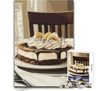 Banana Cream Pie 1000 Piece Jigsaw Puzzles for Teenagers Educational Mental Focus Game Heartwarming Special Present Idea Size 38x52cm