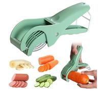 Banana Cutter Slicer:Stainless Steel Banana Slicer,BananaSlicer Kitchen Gadget,BananaCutter (1, green)