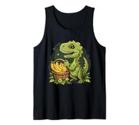 Banana Dinosaur Floral Artwork Bananas Fruit Banana Dino Tank Top