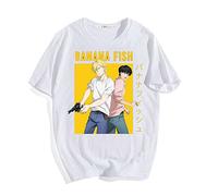 Banana Fish T-Shirt Anime Cosplay Costume Ash Lynx Eiji Okumura Printed T Shirts Short Sleeve Crew Neck Graphic Tee Shirt Tops for Men Women