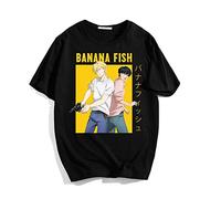 Banana Fish T-Shirt Anime Cosplay Costume Ash Lynx Eiji Okumura Printed T Shirts Short Sleeve Crew Neck Graphic Tee Shirt Tops for Men Women