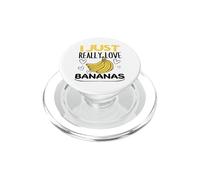 Banana Fruit Lover I Just Really Love Bananas PopSockets PopGrip for MagSafe