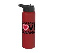 Banana Fruit Lover I Just Really Love Bananas Stainless Steel Insulated Water Bottle
