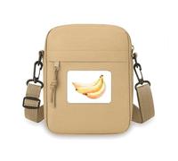 Banana Fruit Watercolor Illustration Pattern Crossbody Bag Cell Phone Purses Handbag Shoulder Mini Bag